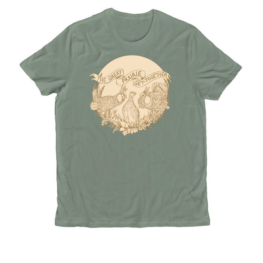 Greater Prairie-chicken, a Matcha Green Allmade Organic Cotton Unisex Tee