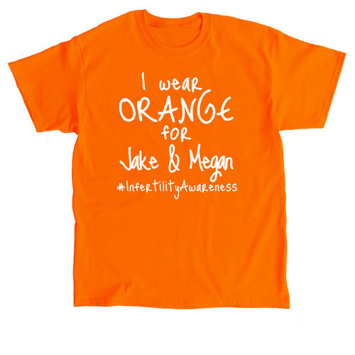 I Wear Orange, a Orange Classic Unisex Tee