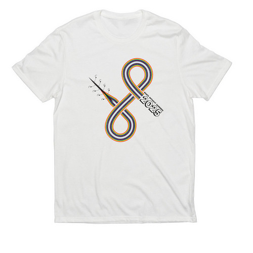 Boats without Barriers 2025 - 2, a Bright White Allmade Eco Triblend Unisex Tee