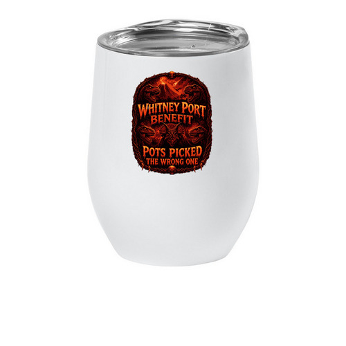 Wine Tumbler, a White Insulated Wine Cup