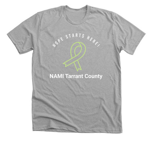 Green Ribbon Hope, a Athletic Heather Premium Unisex Tee