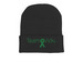Team Vicki beanie, a Black Printed Cuffed Beanie