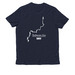 CRNRA Map Top, a Night Sky Navy Allmade Organic Cotton Unisex Tee