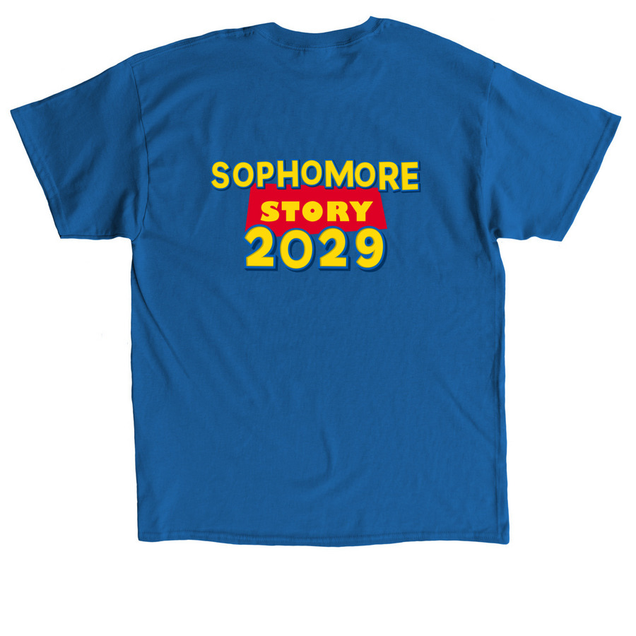 SLHS Class of 2029, a Royal Classic Unisex Tee (back-view)