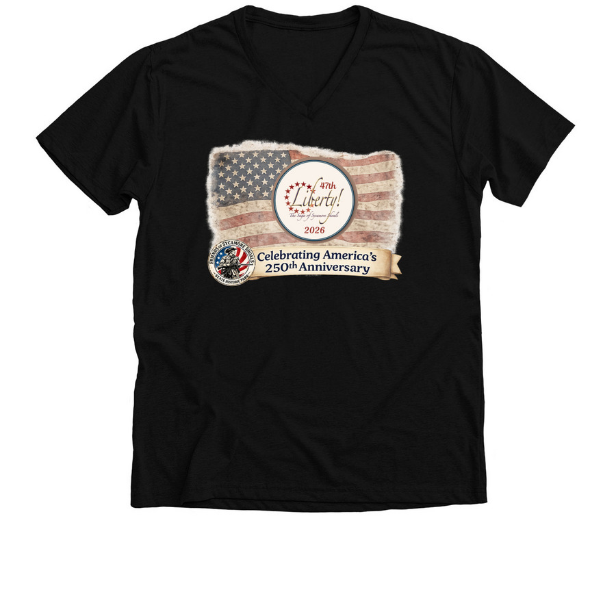 Liberty! The Saga of Sycamore Shoals, a Solid Black Blend Premium V-Neck Tee