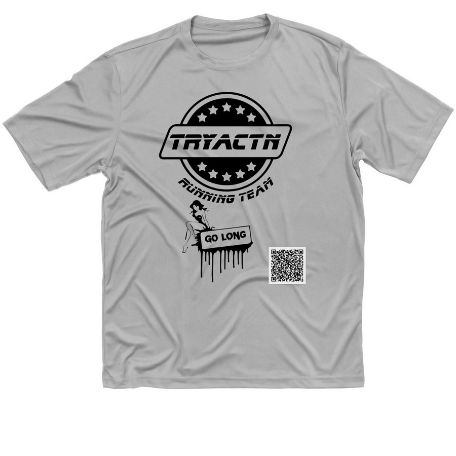 Go Long, a Silver Classic Performance Tee