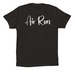 Air Run Merch, a Black Premium Cotton Tee