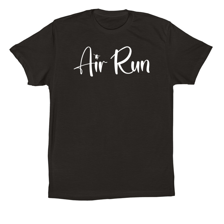 Air Run Merch, a Black Premium Cotton Tee