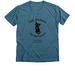 The Darkness, a Heather Deep Teal Premium V-Neck Tee