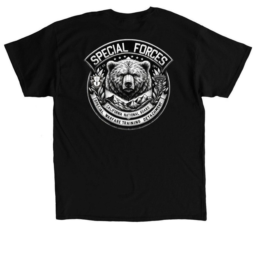 SWTD&nbsp;, a Black Classic Unisex Tee (back-view)