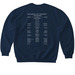 Law Review Seal with Masthead on Back, a Navy Softstyle Crewneck Sweatshirt (back-view)