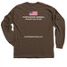 : GRAMMAR-LOVE., a Dark Chocolate Classic Long Sleeve Tee (back-view)