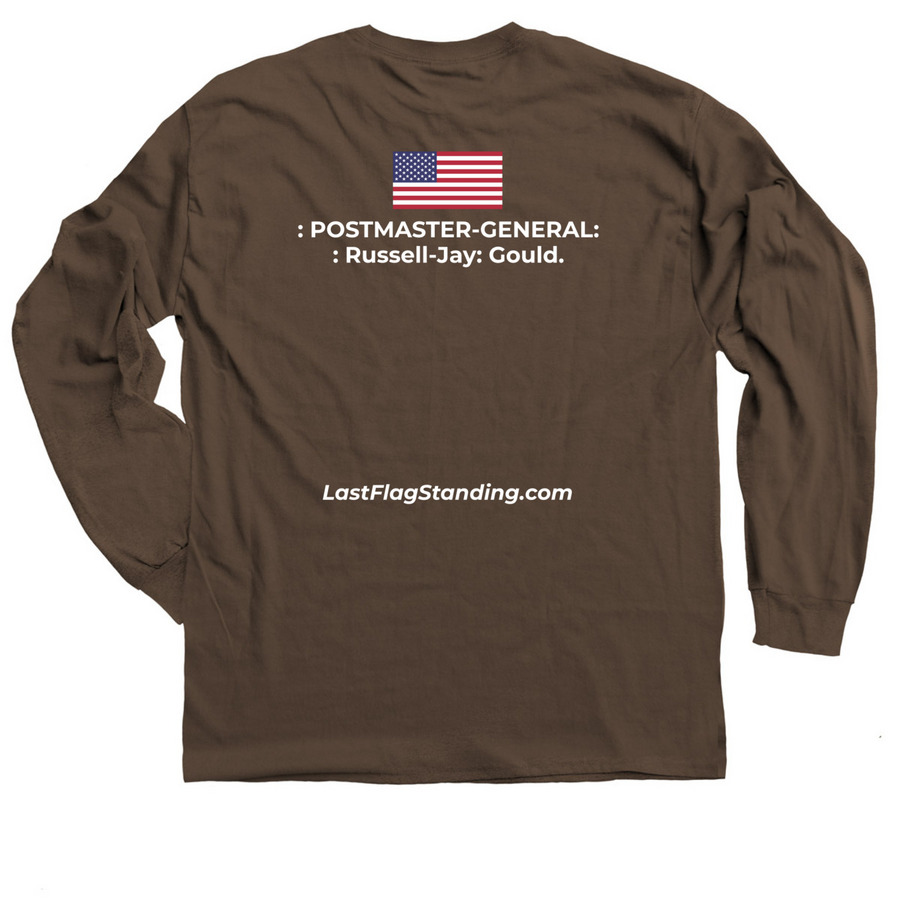 : GRAMMAR-LOVE., a Dark Chocolate Classic Long Sleeve Tee (back-view)