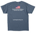 : GRAMMAR-LOVE., a Indigo Blue Classic Unisex Tee (back-view)