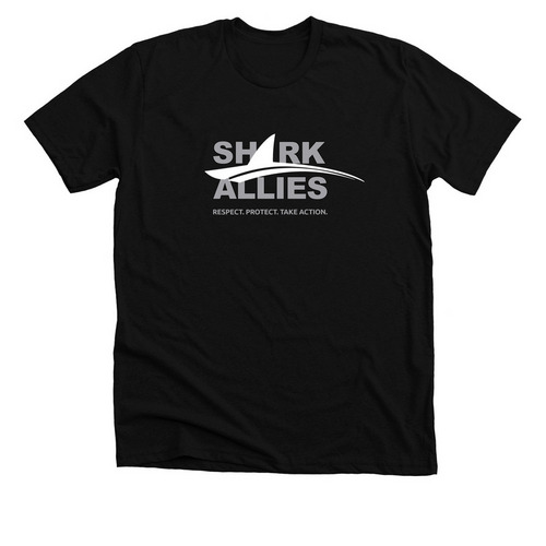 Logo Shirt Dark, a Solid Black Blend Premium Unisex Tee