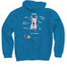 Peter, a Sapphire Pullover Hoodie (back-view)