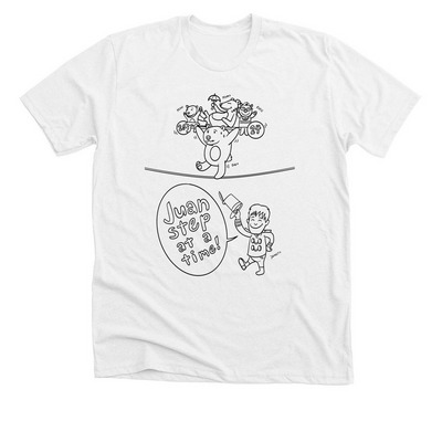 Juan Step at a Time 2024, a Solid White Blend Premium Unisex Tee