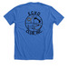 Echo Club, a Heather True Royal Premium Unisex Tee (back-view)