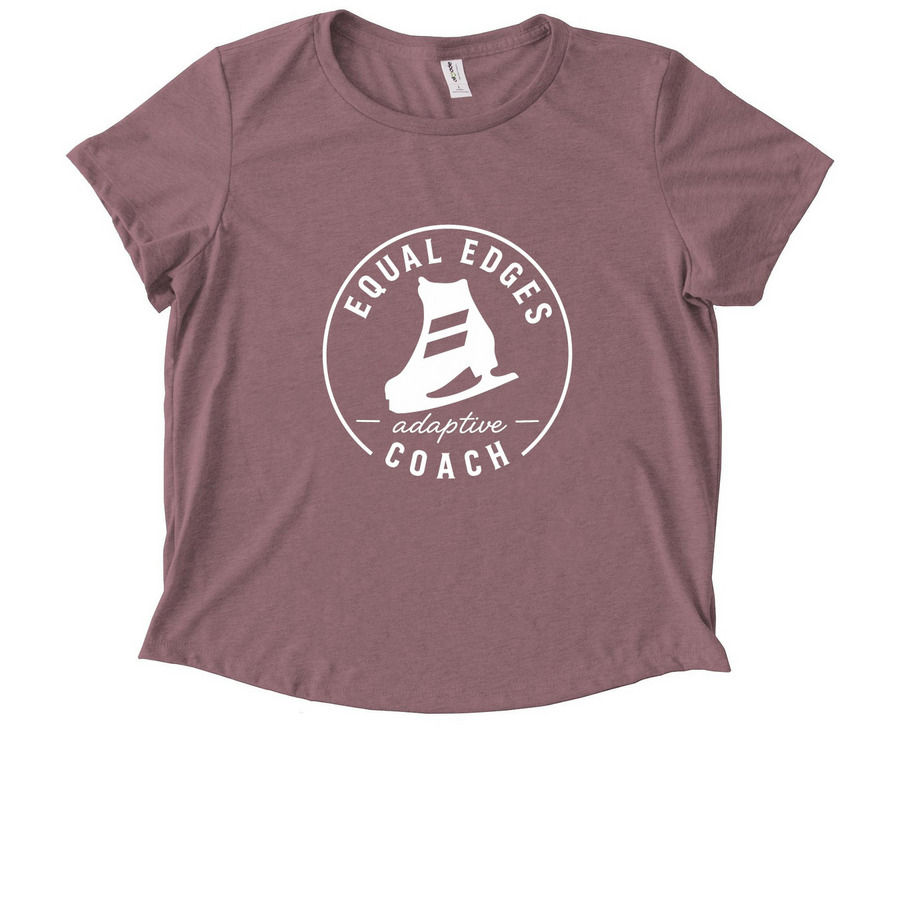Equal Edges Coach, a Vintage Rose Allmade Eco Triblend Women?s Scoop Neck Tee