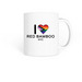 I ?? Red Bamboo Mug, a White Coffee Mug