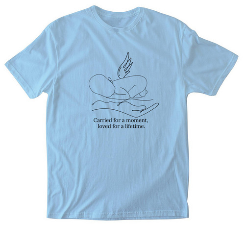 Carried for a moment?, a Light Blue Softstyle Cotton Tee