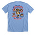 Tibbies Celebrate Labor Day, a Heather Carolina Blue Premium Unisex Tee (back-view)