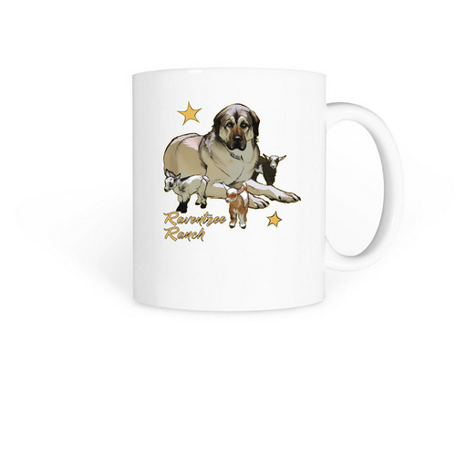 Judge and Goat Kids mug, a White Coffee Mug