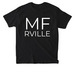 MF Test, a Black American Apparel Heavyweight Cotton Tee
