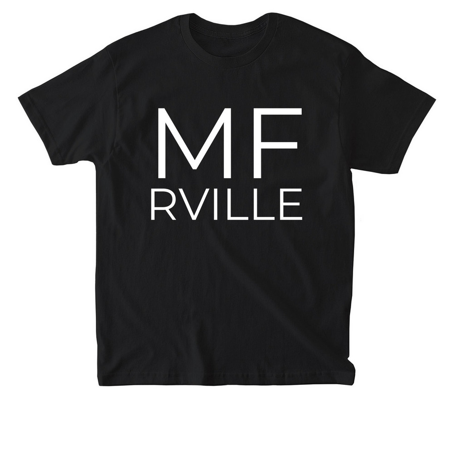 MF Test, a Black American Apparel Heavyweight Cotton Tee