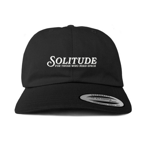Solitude (Cap), a Black Printed Classic Baseball Cap