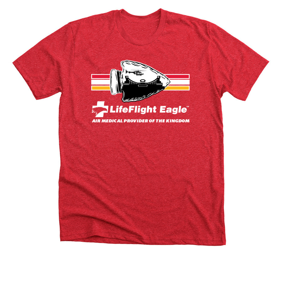 LifeFlight Eagle Team Spirit 2022, a Heather Red Premium Unisex Tee