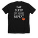 Save the CB Bunz Dark Styles!, a Solid Black Blend Premium Unisex Tee (back-view)