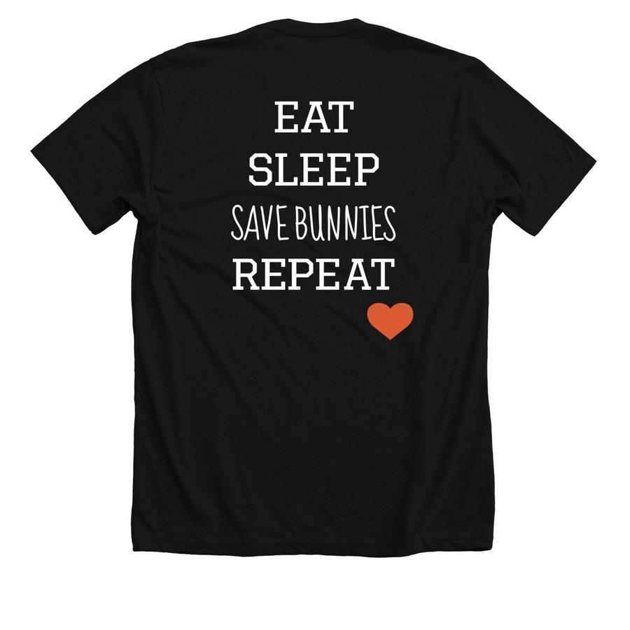 Save the CB Bunz Dark Styles!, a Solid Black Blend Premium Unisex Tee (back-view)