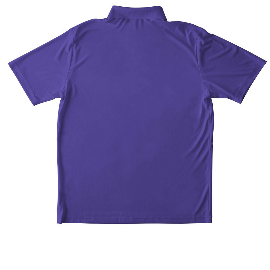 EFNENY Polo Shirt, a Purple Unisex Performance Polo (back-view)