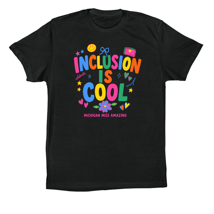 Inclusion Is Cool, a Vintage Black Premium Cotton Tee