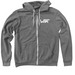 WIPI ZIP, a Deep Heather Zip Up Hoodie