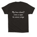 OUR HERO, a Black Premium Cotton Tee (back-view)