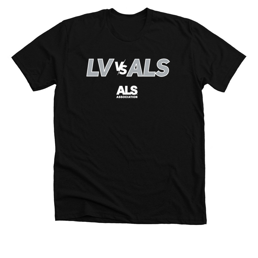 LV vs ALS, a Solid Black Blend Premium Unisex Tee