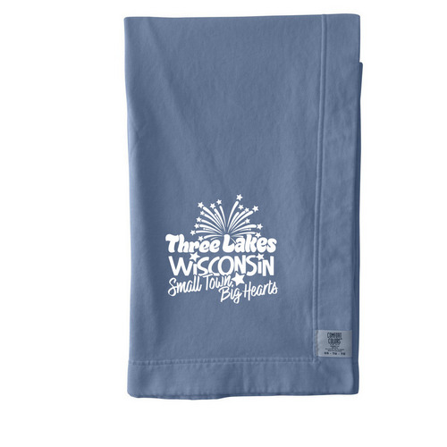 Fireworks Blanket, a Blue Jean Comfort Colors Blanket