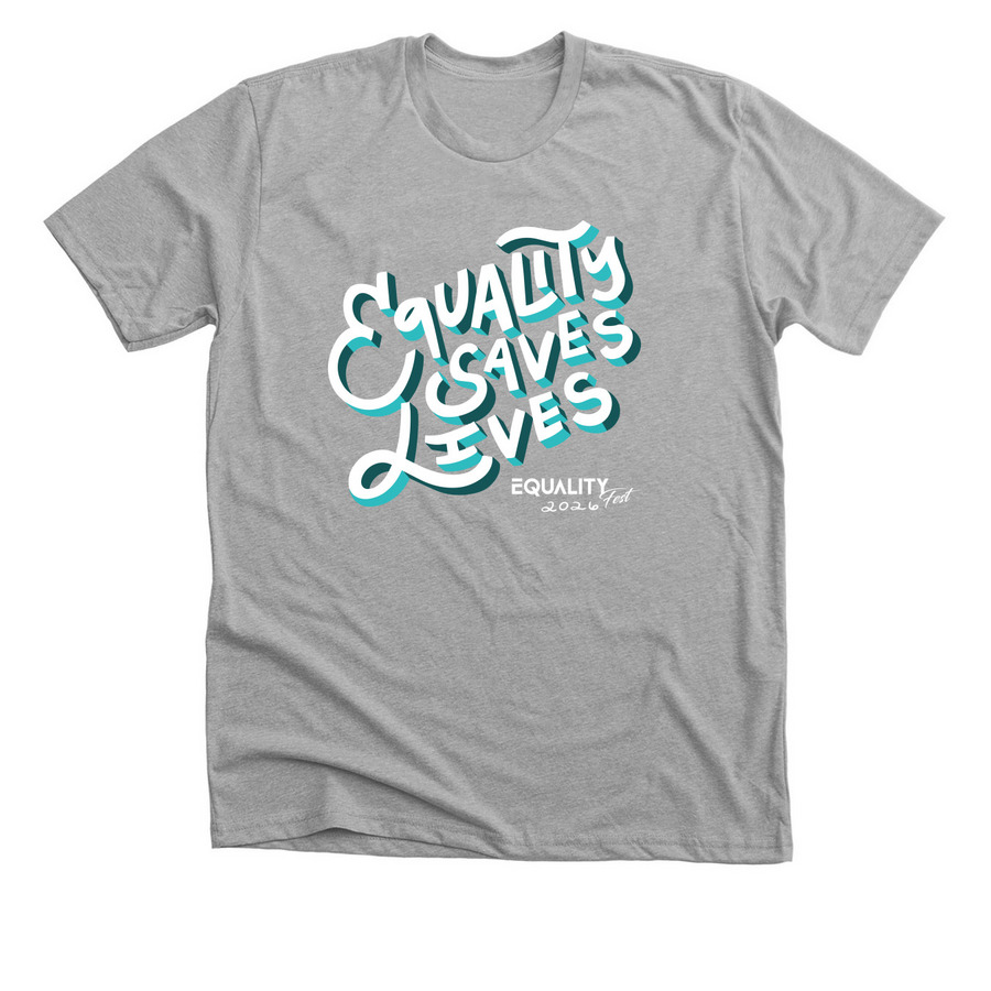 2026 Equality Fest Merch, a Athletic Heather Premium Unisex Tee