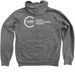 Closer To Truth Zip Up Hoodie, a Deep Heather Zip Up Hoodie (back-view)