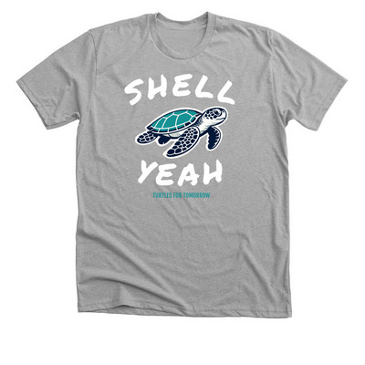 Shell Yeah!, a Athletic Heather Premium Unisex Tee