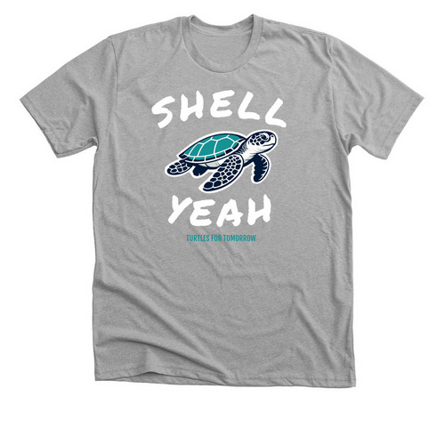 Shell Yeah!, a Athletic Heather Premium Unisex Tee