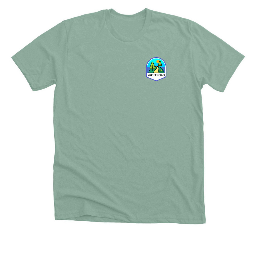 Peters Mill Run Jeep, a Heather Dusty Blue Premium Unisex Tee