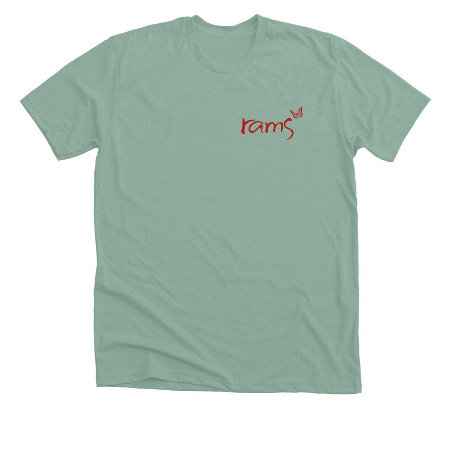Transforming Mental Wellness For All, a Heather Dusty Blue Premium Unisex Tee