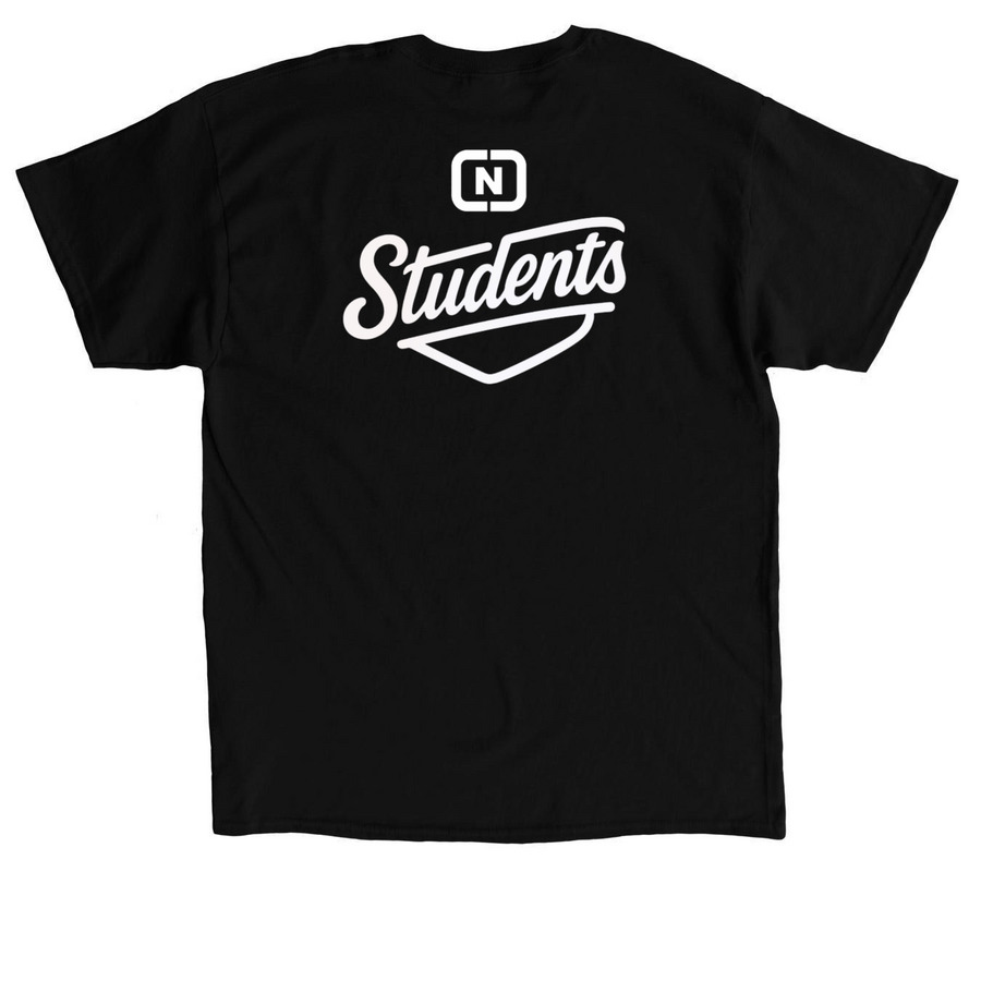 Students: Young & Bold I, a Black Classic Unisex Tee (back-view)