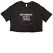 Crop top-pink, a Black Women?s Cropped Cotton Tee