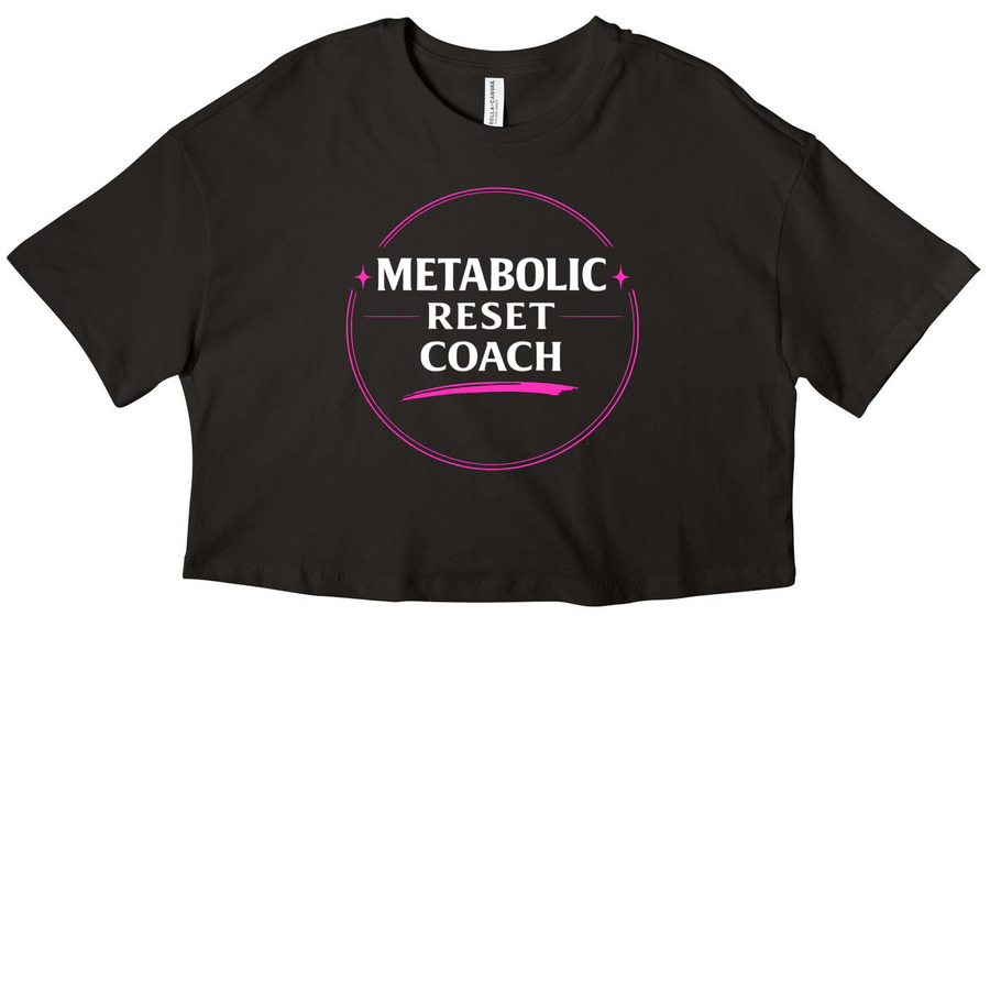 Crop top-pink, a Black Women?s Cropped Cotton Tee