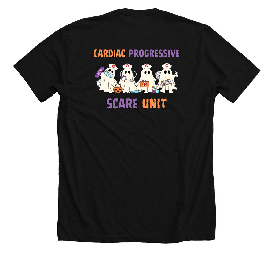 CP-Scare-U, a Solid Black Blend Premium Unisex Tee (back-view)