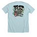 Sebastian & Flounder- 2026 Version, a Heather Ice Blue Premium Unisex Tee (back-view)